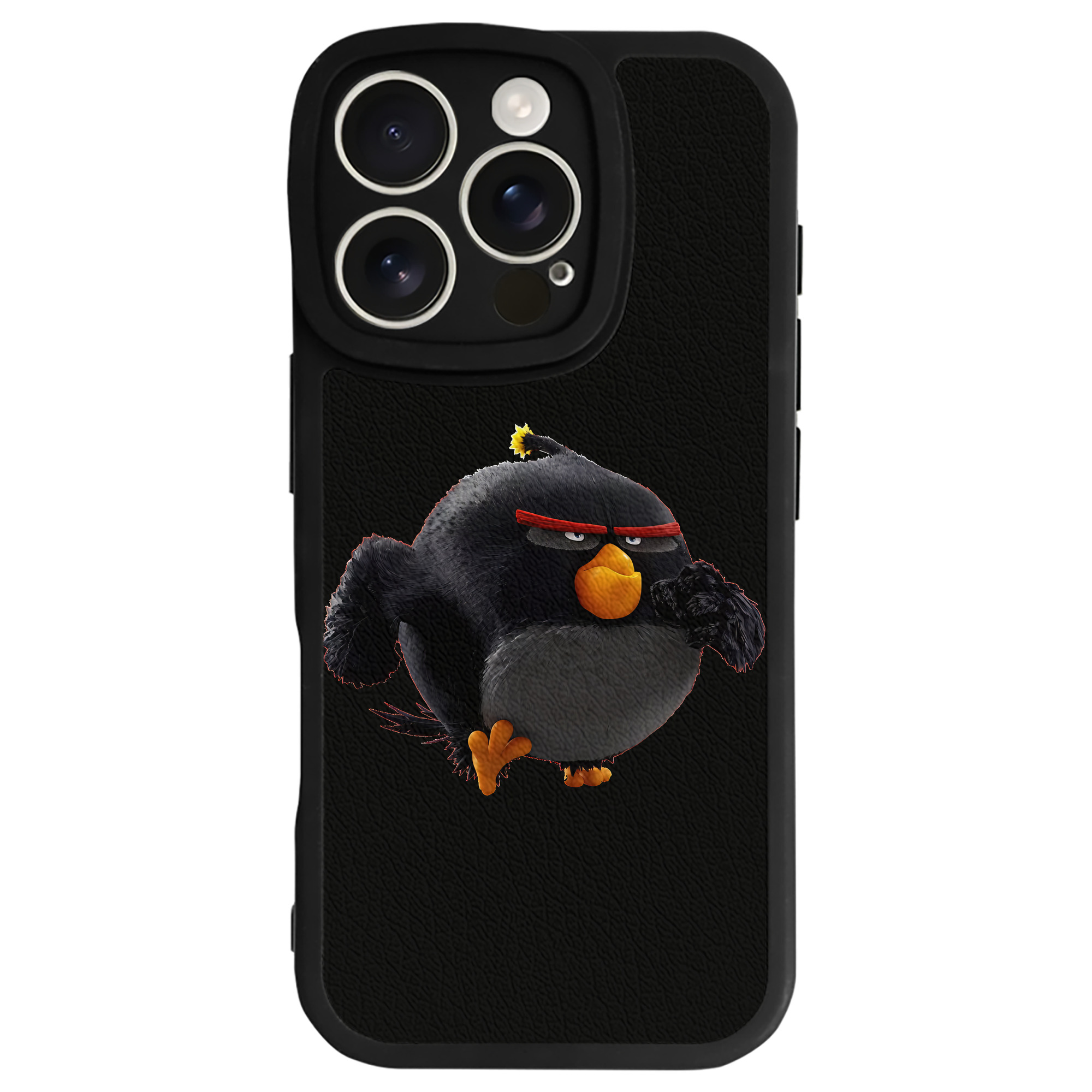 （画像用） Angry Birds アングリーバード 【iPhone 16シリーズ対応】シリコンスマホケース（レザー調） 材質：シリコン